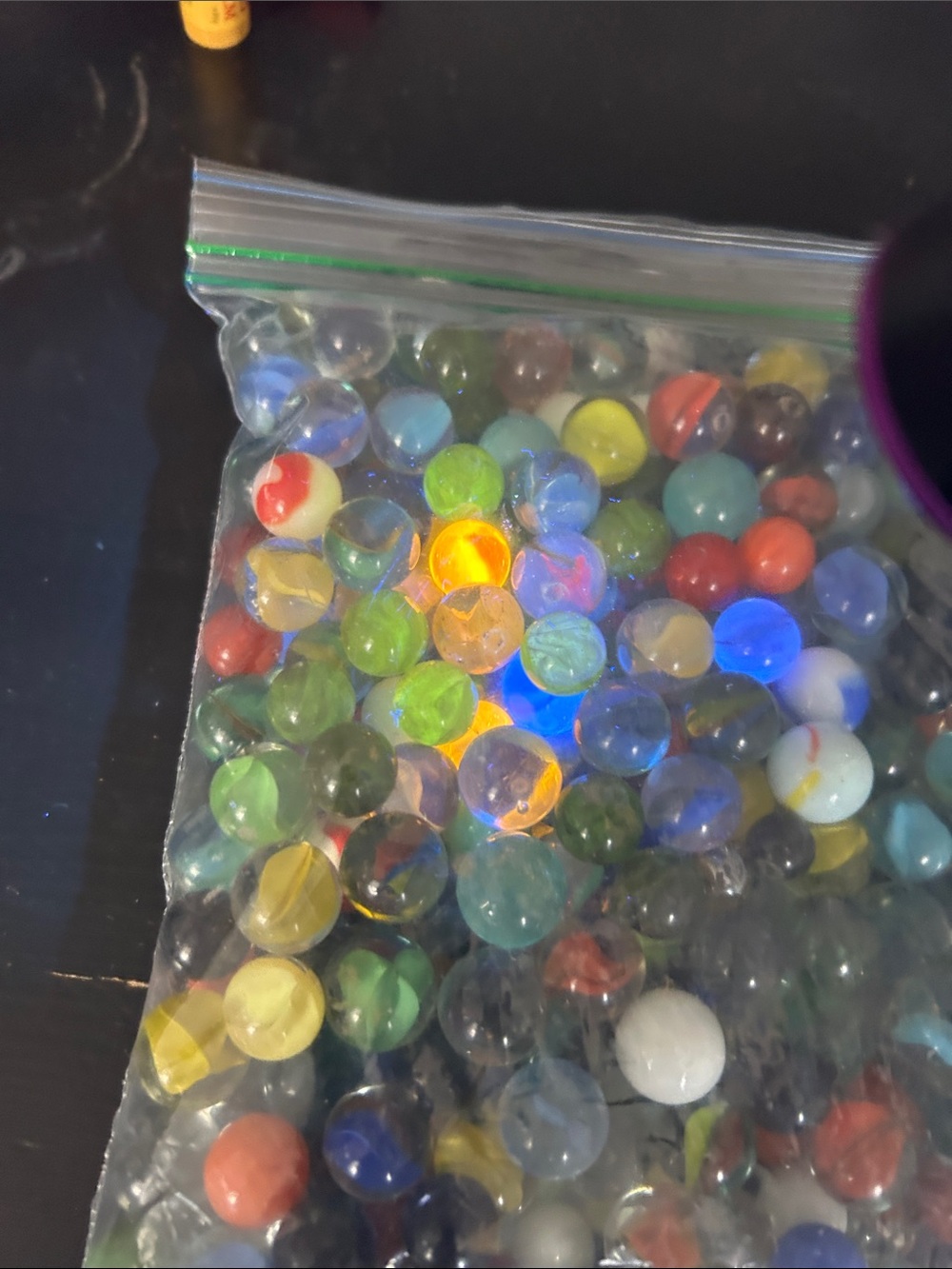 Assorted Glass Marbles Bag - Multicolor - Picture 3 of 6